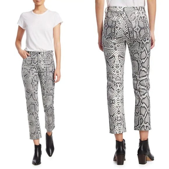 Joe's Jeans Pants - Joe's Jeans High-Rise Python Cigarette Pants Sz 27